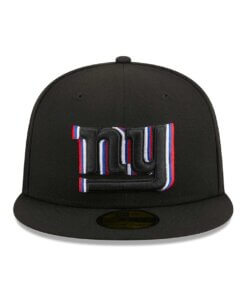 Alternative view of New York Giants Triple Outline New Era 59FIFTY Fitted Hat 7 1/8 - Black