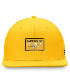 Alternative view of Nashville Predators Authentic Fanatics Pro Prime Snapback Hat – Gold