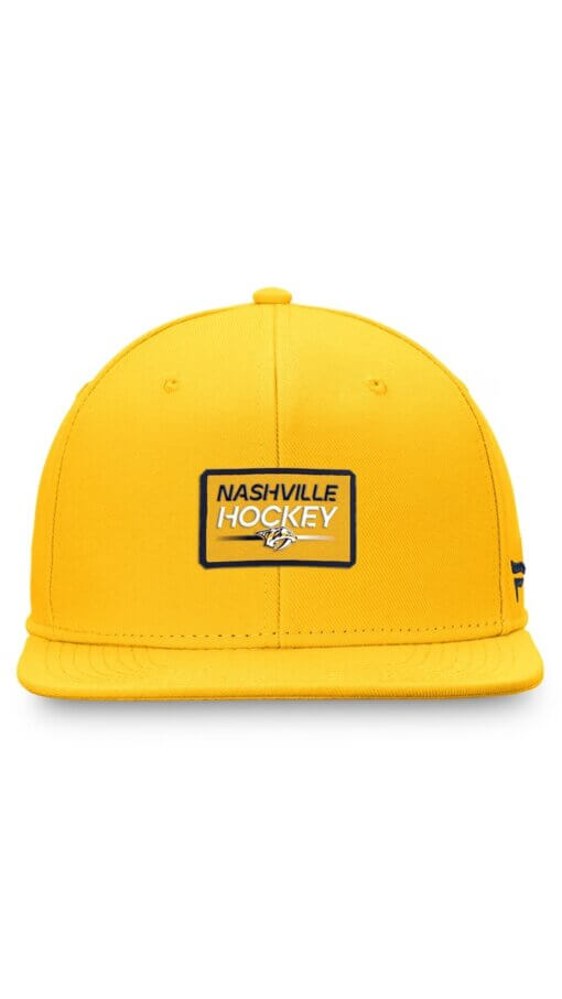 Nashville Predators Authentic Fanatics Pro Prime Snapback Hat – Gold - Image 2