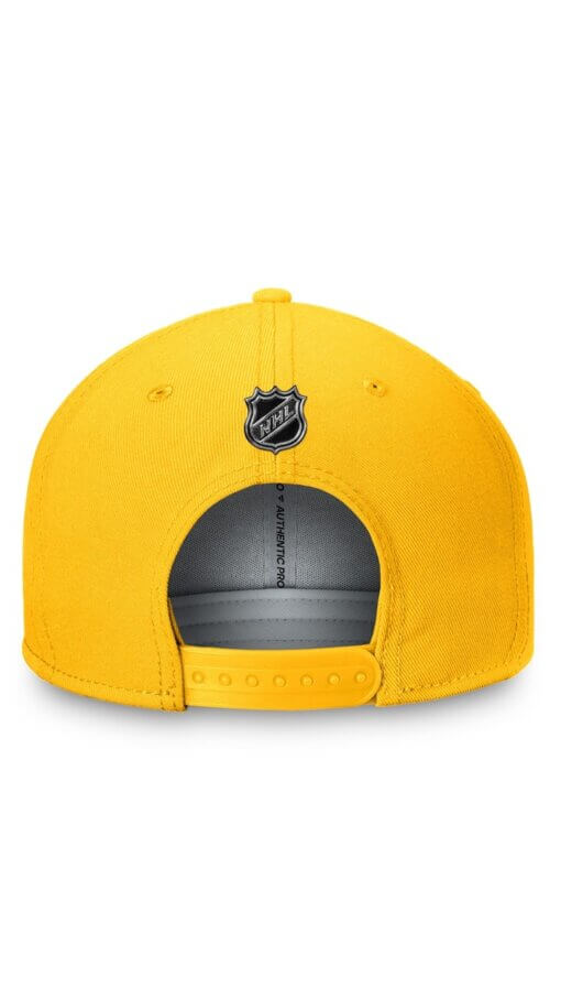 Nashville Predators Authentic Fanatics Pro Prime Snapback Hat – Gold - Image 4