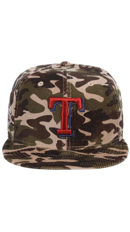 Texas Rangers Camo Cord New Era 59FIFTY Fitted 7 1/2 - Camo - Image 2
