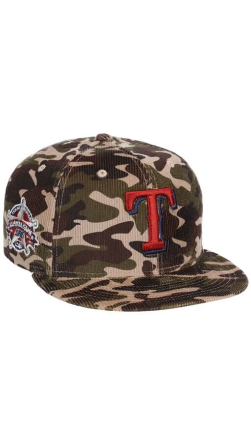 Texas Rangers Camo Cord New Era 59FIFTY Fitted 7 1/2 - Camo - Image 3