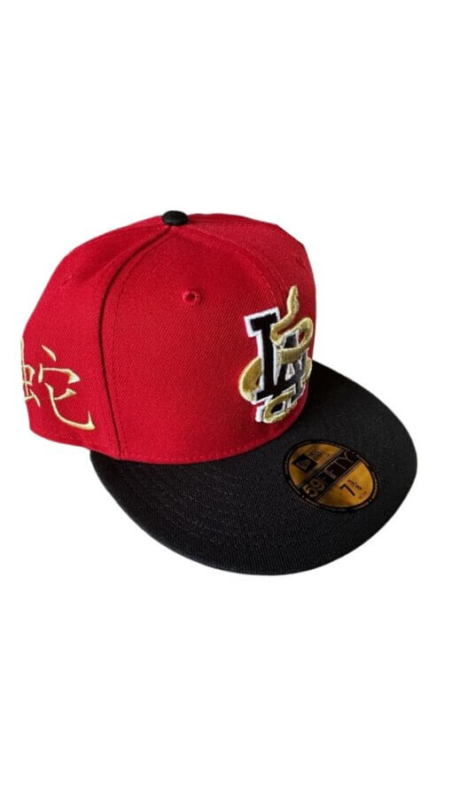Los Angeles Dodgers Year of the Snake New Era 59FIFTY Fitted Hat 7 5/8 - Image 3