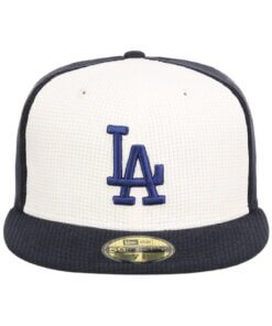 Alternative view of Los Angeles Dodgers Thermal Front New Era Fitted Hat 7 5/8