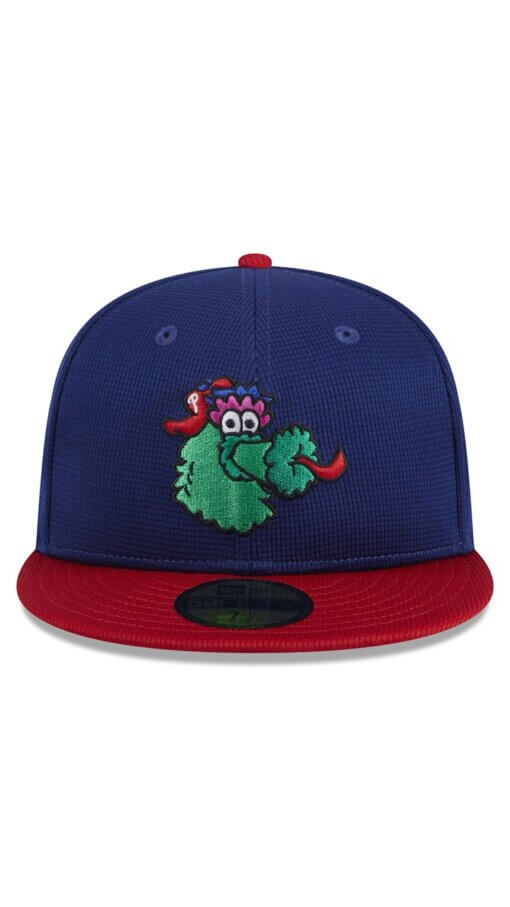 Philadelphia Phillies Batting Practice New Era 59FIFTY Fitted Hat 7 1/2 - Navy - Image 2