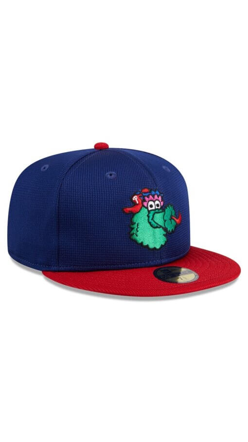 Philadelphia Phillies Batting Practice New Era 59FIFTY Fitted Hat 7 1/2 - Navy - Image 3