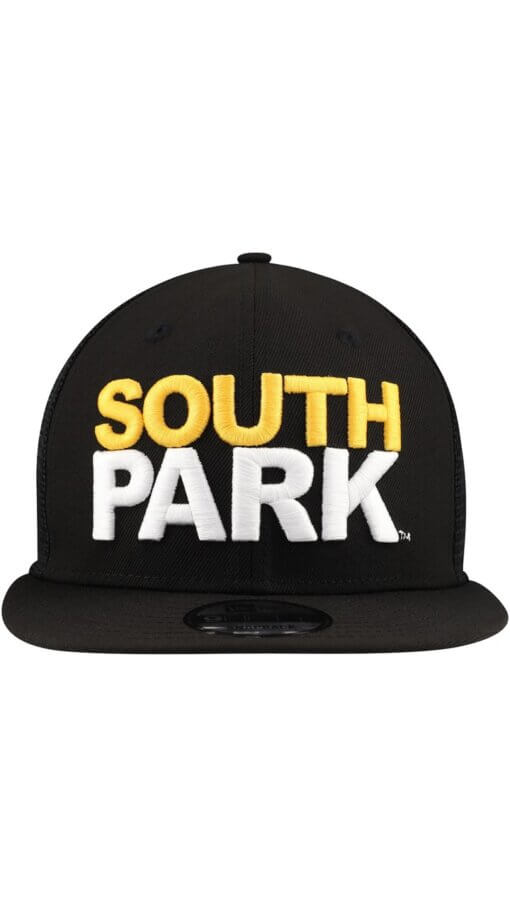 South Park New Era 9FIFTY Snapback Trucker Hat - Black - Image 2