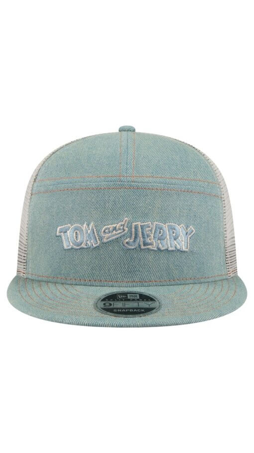 Tom and Jerry Denim New Era 9FIFTY Snapback Hat - Denim - Image 2