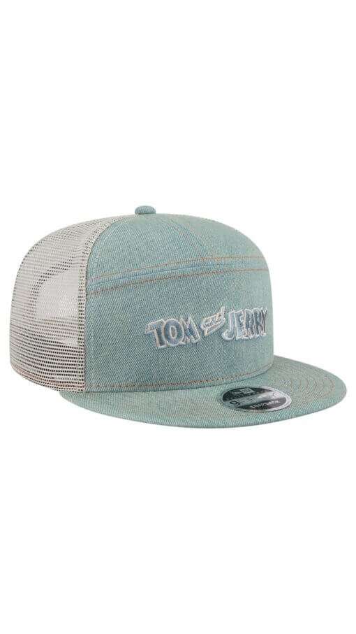 Tom and Jerry Denim New Era 9FIFTY Snapback Hat - Denim - Image 3