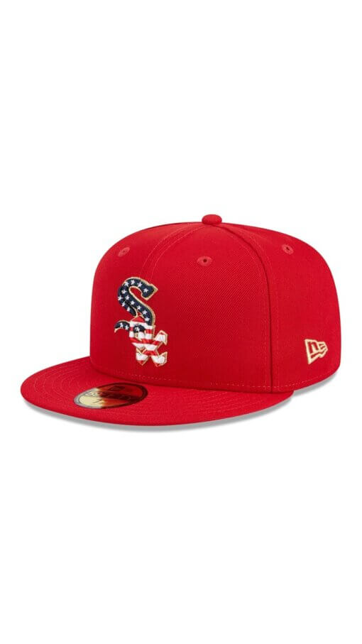 Chicago White Sox 4th of July New Era 59FIFTY Fitted Hat 7 1/2 - Red