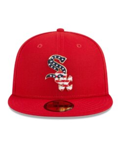 Alternative view of Chicago White Sox 4th of July New Era 59FIFTY Fitted Hat 7 1/4 - Red