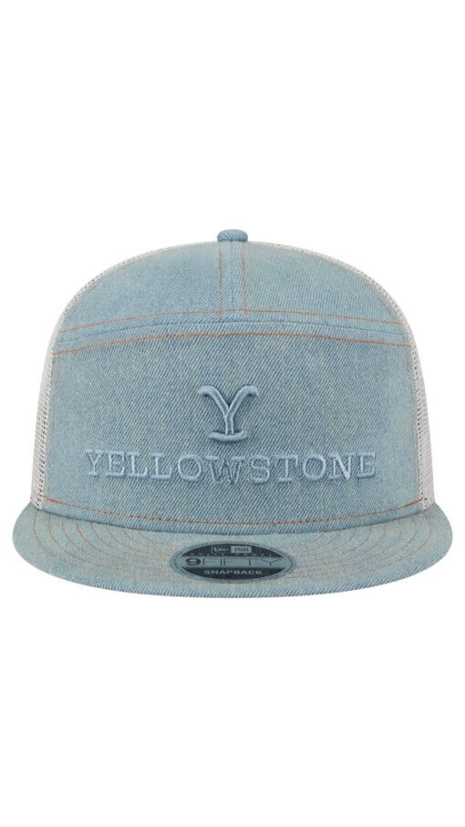 Yellowstone New Era Denim 9FIFTY Snapback Hat - Denim - Image 2