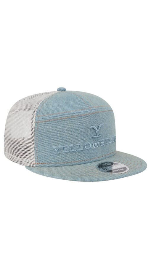Yellowstone New Era Denim 9FIFTY Snapback Hat - Denim - Image 3
