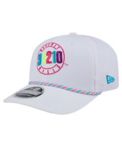 Beverly Hills 90210 Rope New Era 9SEVENTY Stretch-Snap Adjustable Hat - White