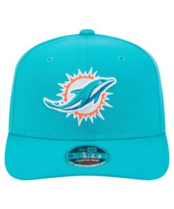 Alternative view of Miami Dolphins New Era 9SEVENTY Stretch-Snap Hat - Aqua