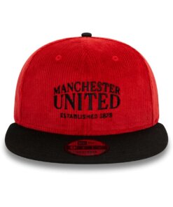 Alternative view of Manchester United Corduroy New Era 9FIFTY Snapback Hat - Red