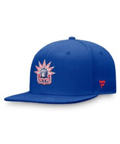 New York Rangers Team Logo Fanatics Fitted Hat 7 1/2 - Royal