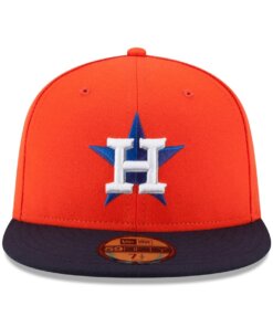 Alternative view of Houston Astros Authentic Collection On-Field New Era 59FIFTY Fitted Hat 7 5/8 - Orange/Navy