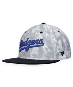 Los Angeles Dodgers Smoke Dye Fanatics Fitted Hat 7 5/8 - Black/White