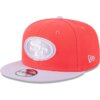 San Francisco 49ers Two-Tone Color Pack New Era 9FIFTY Snapback Hat - Red/Lavender