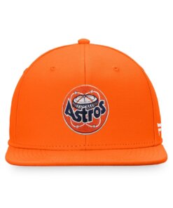 Alternative view of Houston Astros Cooperstown Collection Fanatics Snapback Hat - Orange