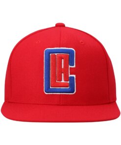 Alternative view of LA Clippers Ground 2.0 Mitchell & Ness Snapback Hat - Red